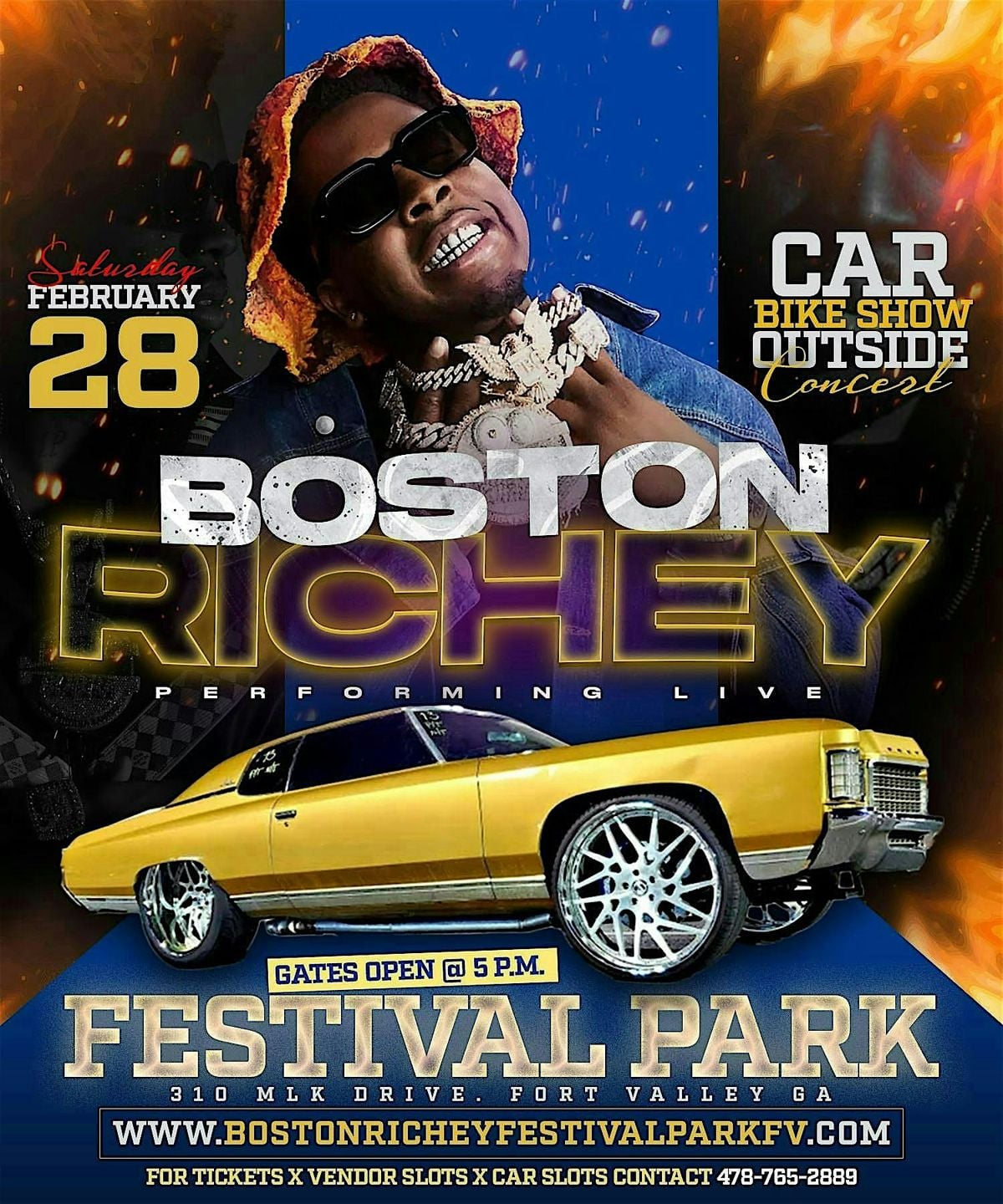 Boston Richey performing live Car & Bike Show