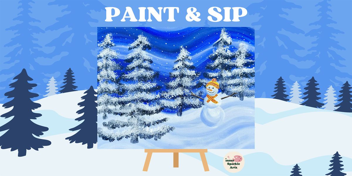 Paint & Sip: Smiling Snowman, 14 December | Event in Seattle | AllEvents