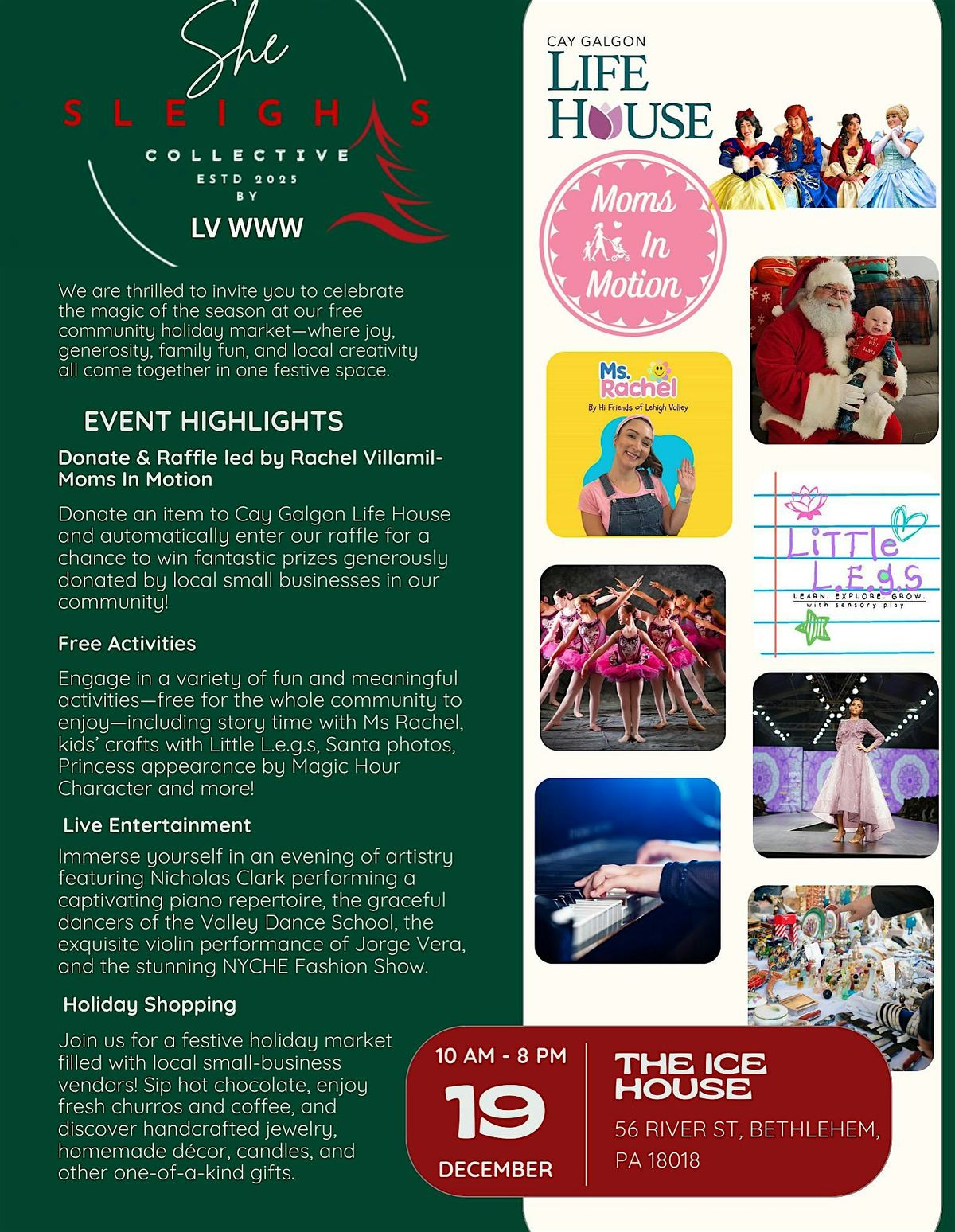 She Sleigh’s Collective, 19 December | Event in Bethlehem | AllEvents