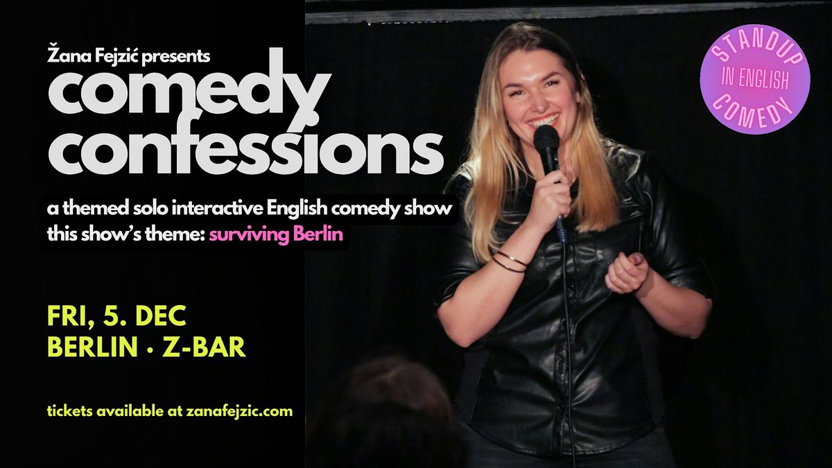 Comedy Confessions: An Interactive English Comedy Show (Berlin Mitte), 5 December | Event in Berlin | AllEvents