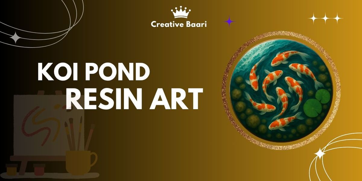 Koi Pond Resin Art By Creative Baari