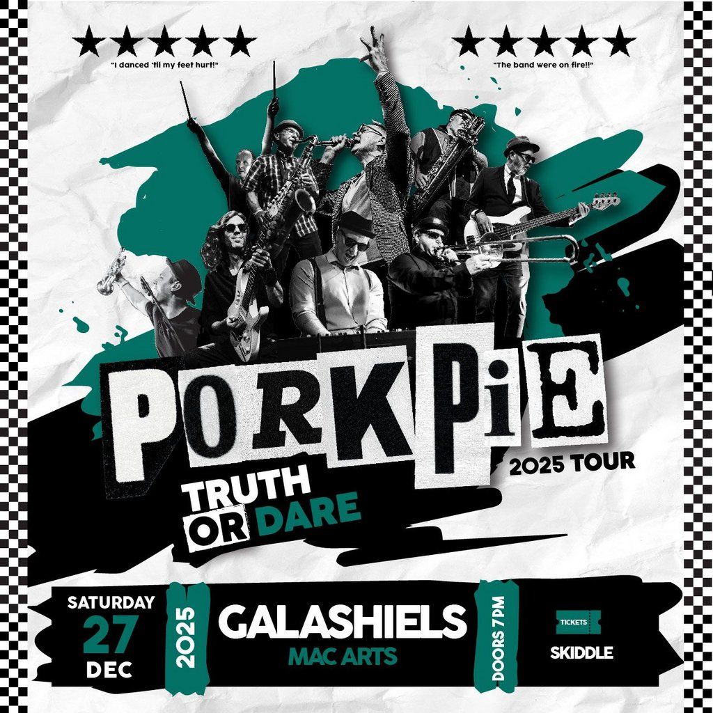 PorkPie Live plus DJ's Christmas Special at MacArts, Galashiels, 27 December | Event in Hawick | AllEvents