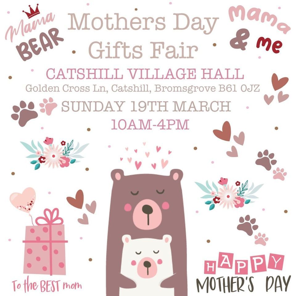 Mothers Day Gift Fair, Catshill Village Hall, João Pessoa, March 19