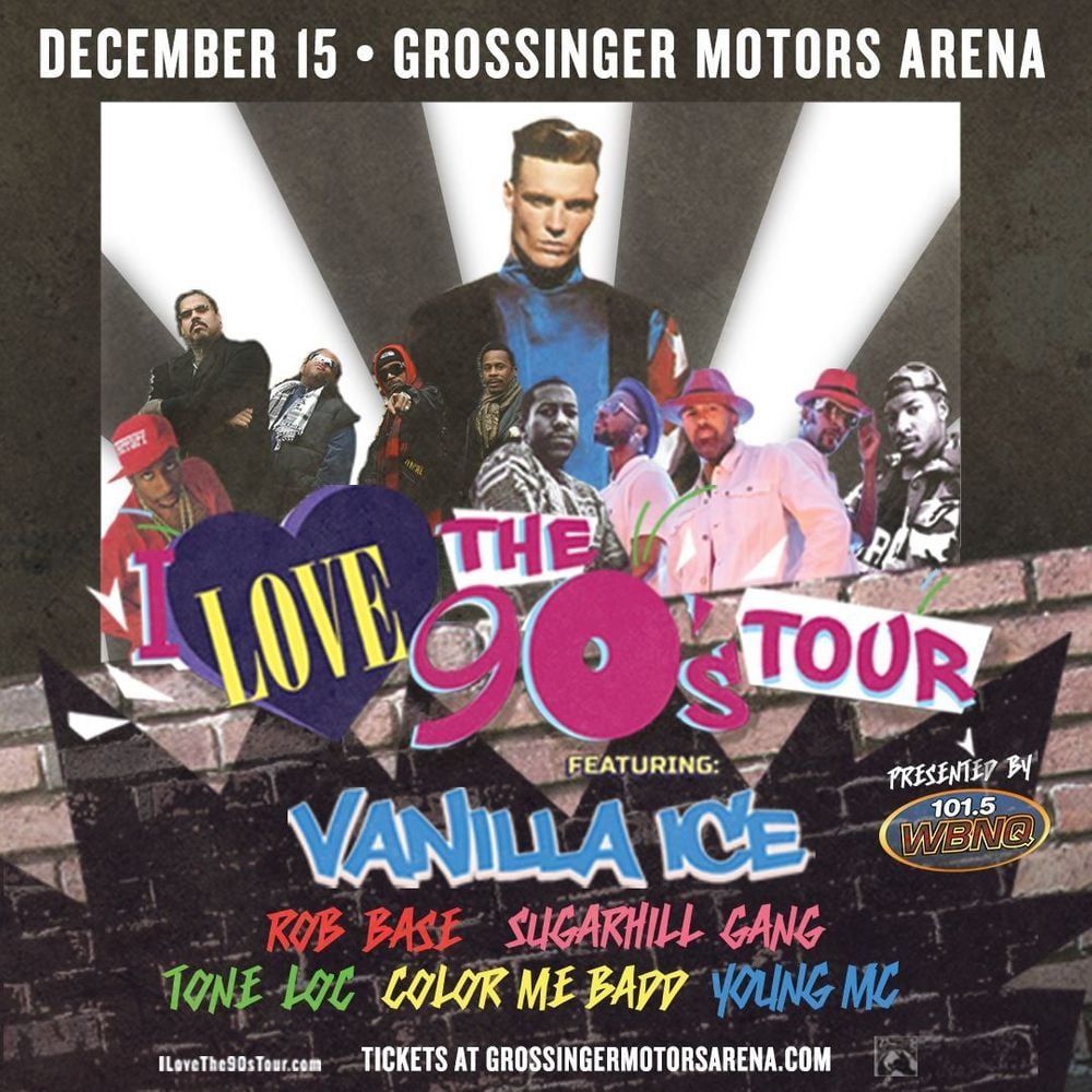I Love The 90's Tour: Vanilla Ice  Rob Base  Color Me Badd & Young MC, 25 September | Event in Noblesville