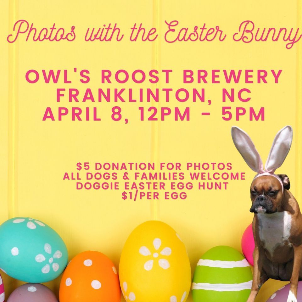 Photos with the Easter Bunny!, Owl’s Roost Brewing, Franklinton, April