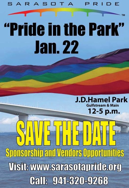 Sarasota Pride 2022 Jd Hamel Park Sarasota January 22 2022 Allevents In Sarasota Calendar Of Events 2022