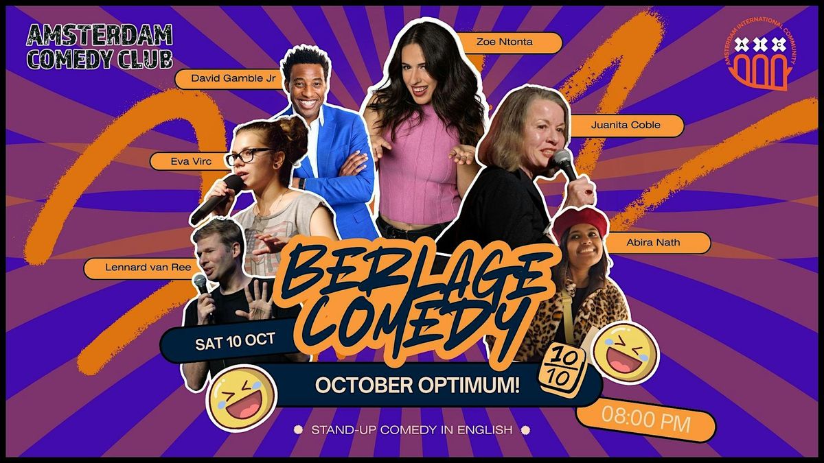 Amsterdam Comedy Club: Berlage Comedy - October Optimum! in English
