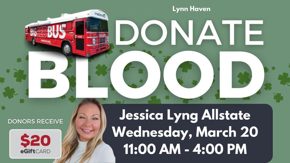 Jessica Lyng Allstate Lynn Haven Blood Drive, Jessica Lyng Allstate