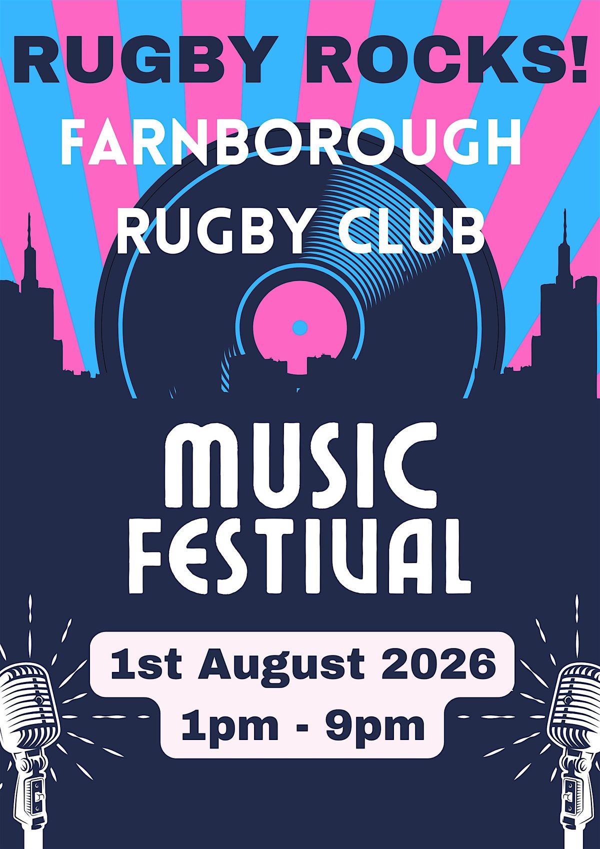 Farnbrough Rufc Rugby Rocks Music Festival, Farnborough Rugby Club, 1 August 2026 ...