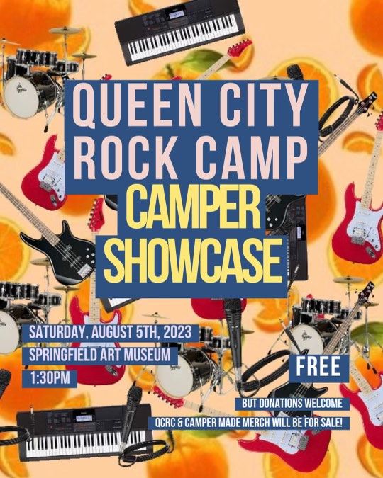 Queen City Rock Camp Showcase 2023, Springfield Art Museum, 5 August ...