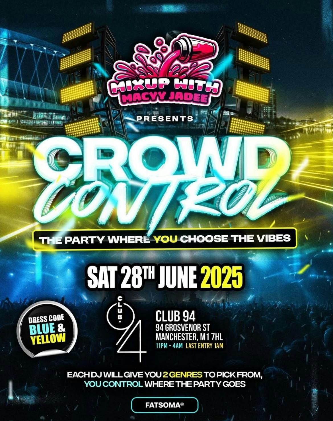 CROWD CONTROL , 28 June | Event in Manchester | AllEvents
