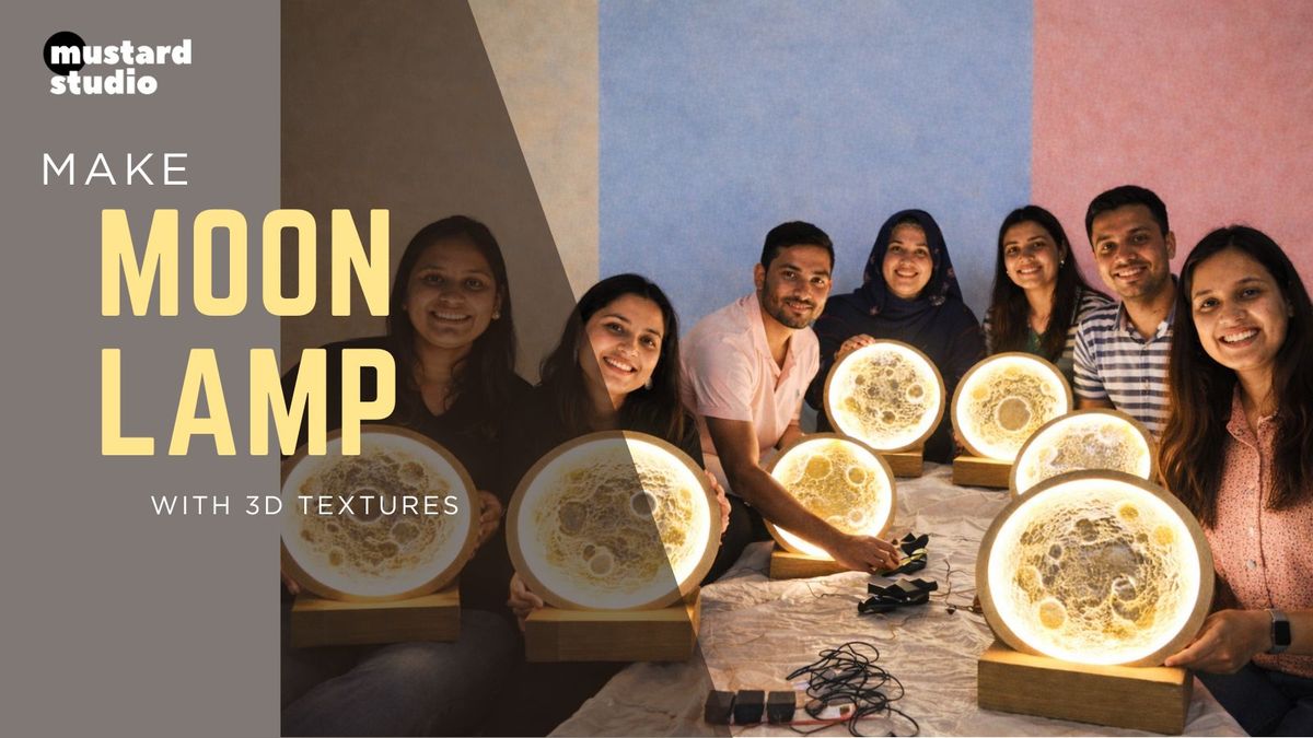 Moon Lamp Making in 3D Texture
