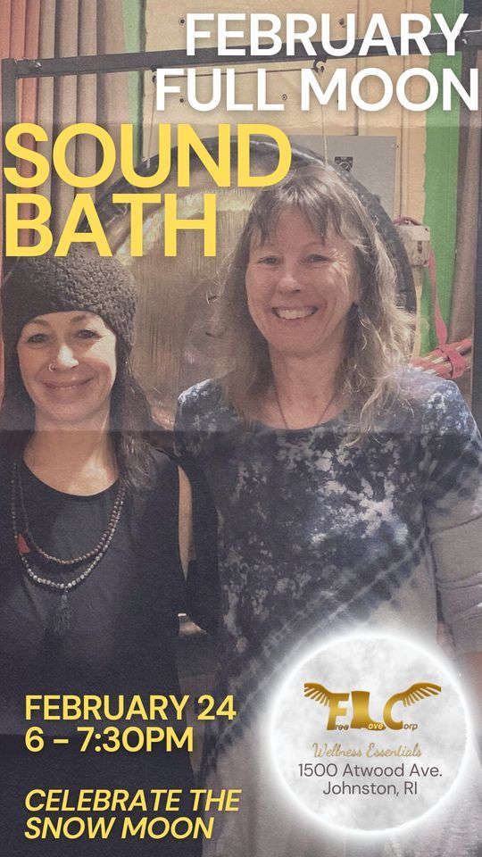 Februarys Full Moon Gong Bath Sound Journey, 1500 Atwood Ave, Johnston ...