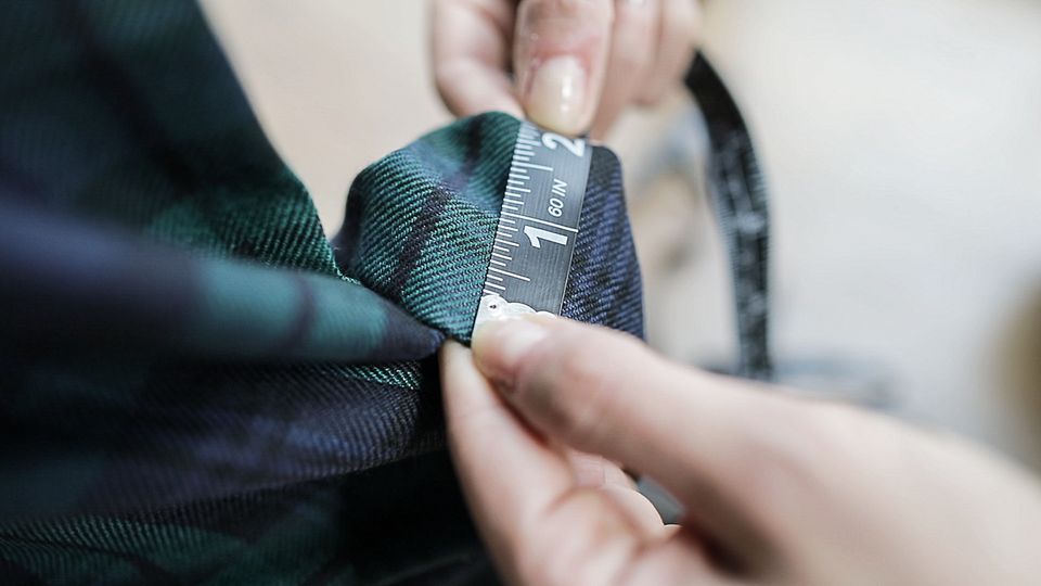 New York City Tartan Pop Up Store Measuring Service The Tailor 