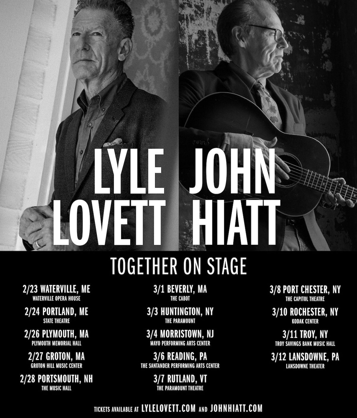 Lyle Lovett & John Hiatt, 27 February | Event in Portsmouth | AllEvents