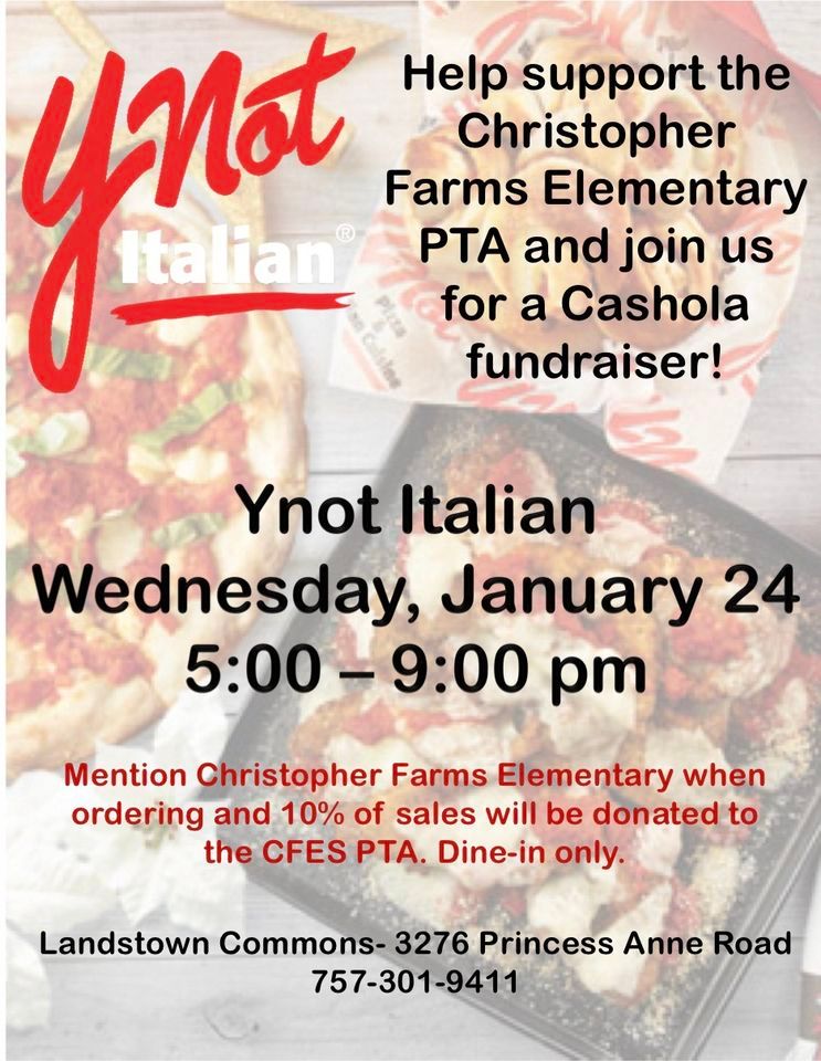 Ynot Pizza Cashola , Ynot Italian Landstown, Virginia Beach, January