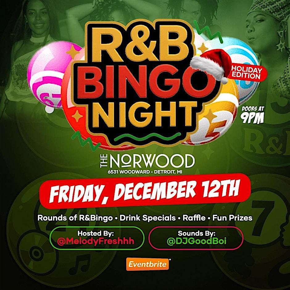 Bent Bingo: 90’s Vibes R&Bingo, 12 December | Event in Detroit | AllEvents