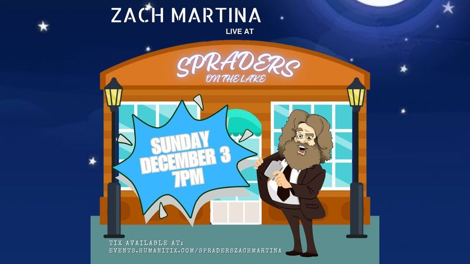 Sunday Fun(ny)day Zach Martina LIVE STANDUP at Spraders on the Lake