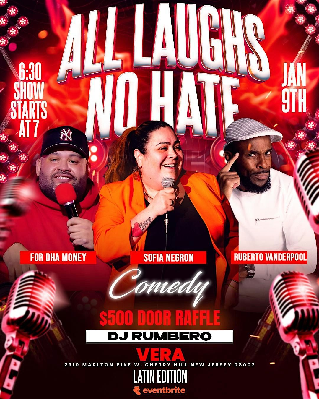All Laughs, No Hate!, 9 January | Event in Cherry Hill | AllEvents
