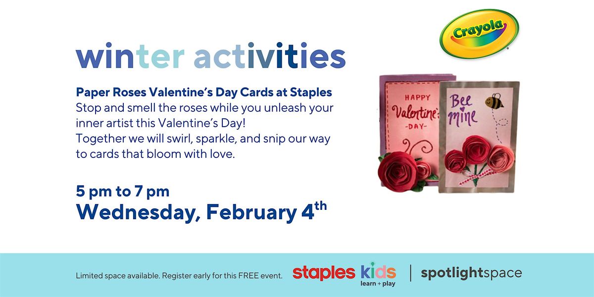 Paper Roses Valentines Day Cards at Staples Duncan Store 210