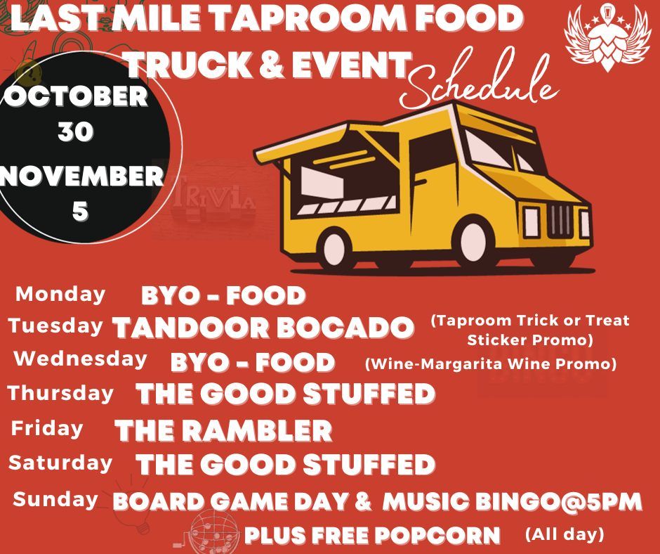 Last Mile Brewerys Food Truck Schedule, Last Mile Brewery, Caputa, 31