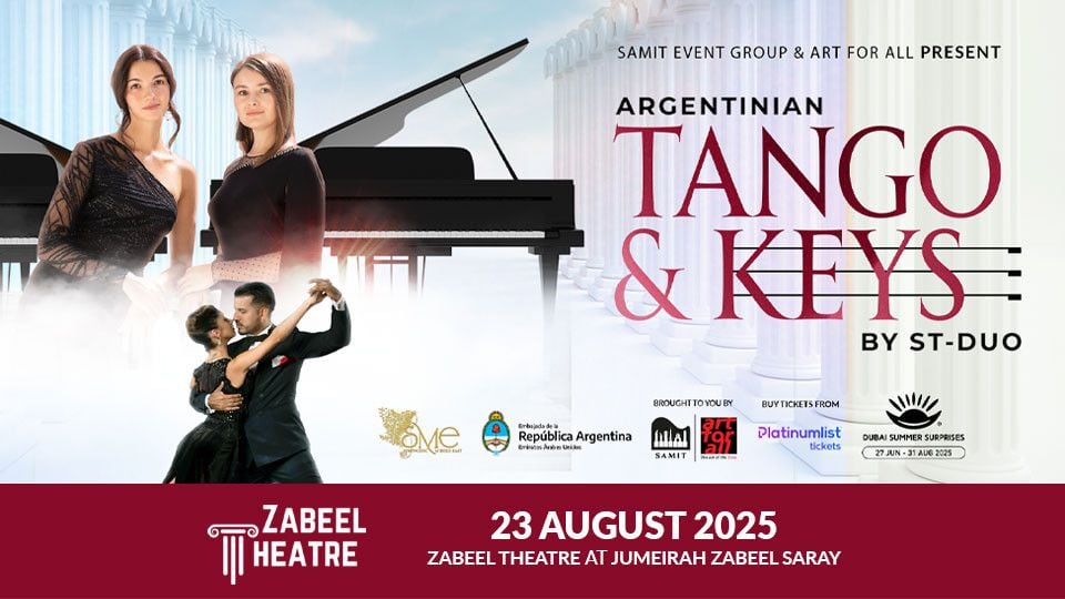 Tango & Keys at Zabeel Theatre, Dubai, 23 August | Event in Dubai | AllEvents