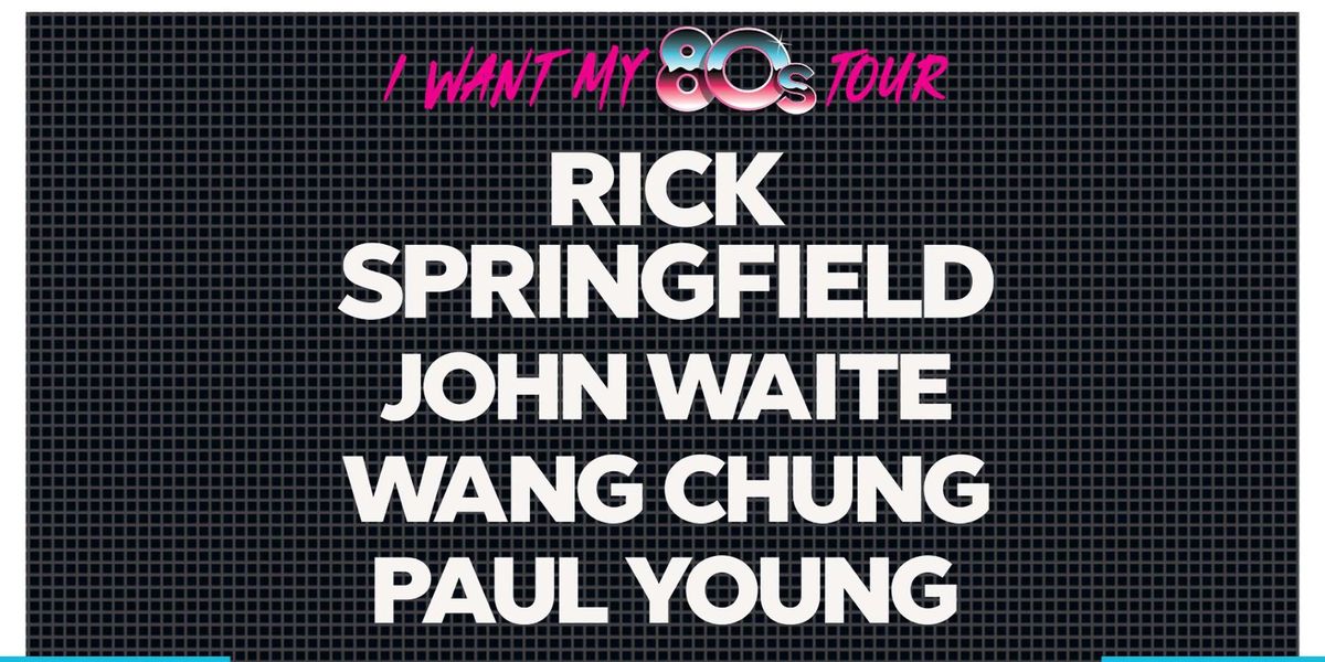 Parking Rick Springfield with Wang Chung, John Waite, and Paul Young | Event in Welch | AllEvents