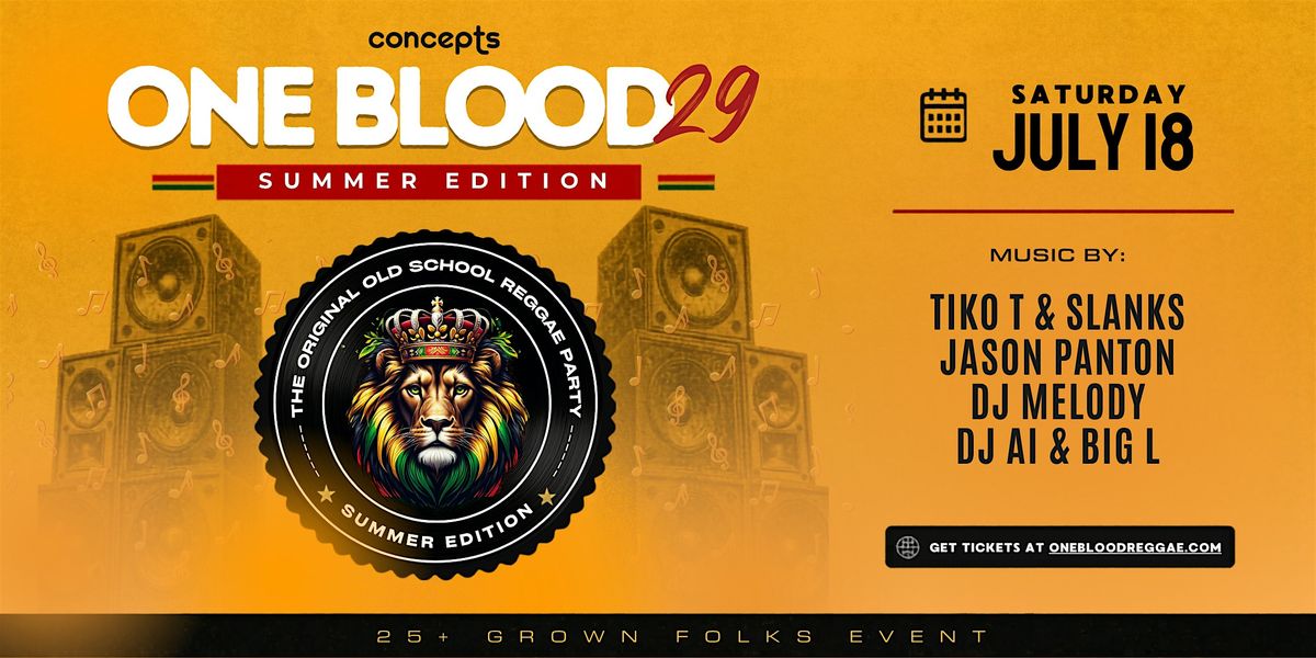 One Blood 29 - Summer Edition at Clifford Park @ Fort Charlotte