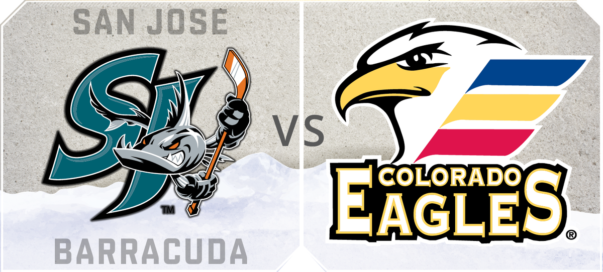 San Jose Barracuda at Colorado Eagles at Blue FCU Arena at The Ranch Events Complex, 11 May | Event in Loveland