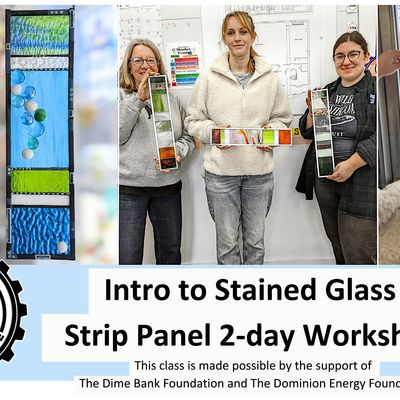 Intro to Stained Glass: Strip Panels 2-day Workshop (1/27+1/28)