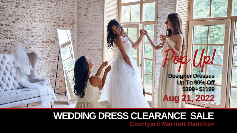 Hamilton Pop-Up Wedding Dress Sale 
