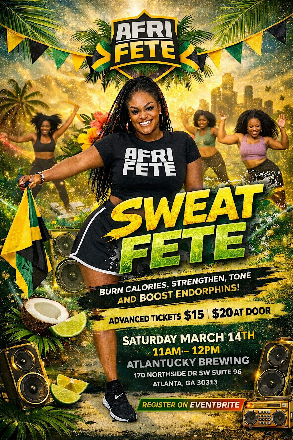 Afri Fete "Sweat Fete", Atlantucky Brewing, Atlanta, 14 March 2026 ...