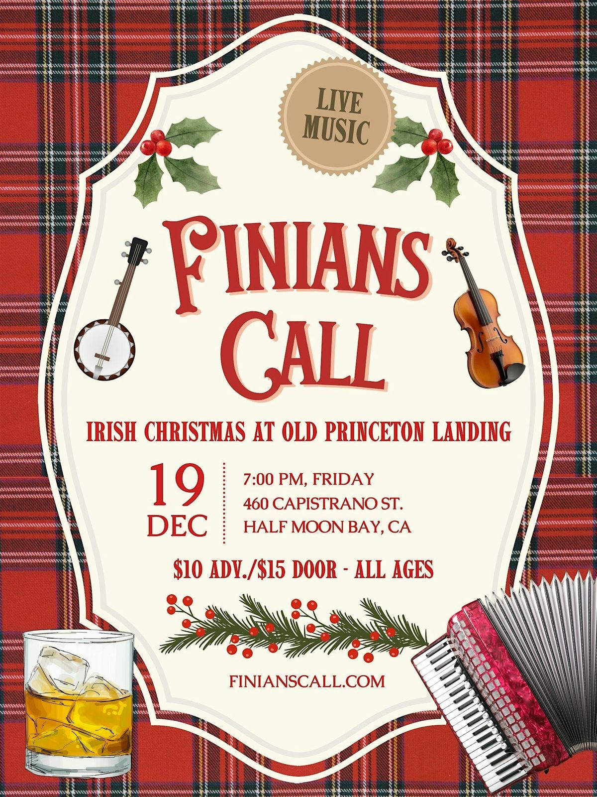 Finians Call Irish Christmas at OPL, 19 December | Event in Half Moon Bay | AllEvents