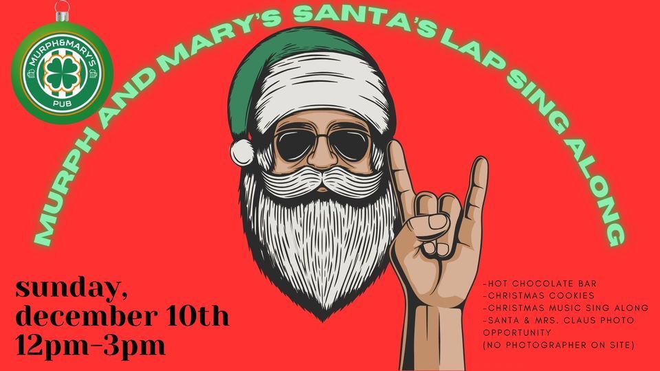 Santa visits Murph and Mary’s Pub, 403 W 4th St N, Building 17, Suite