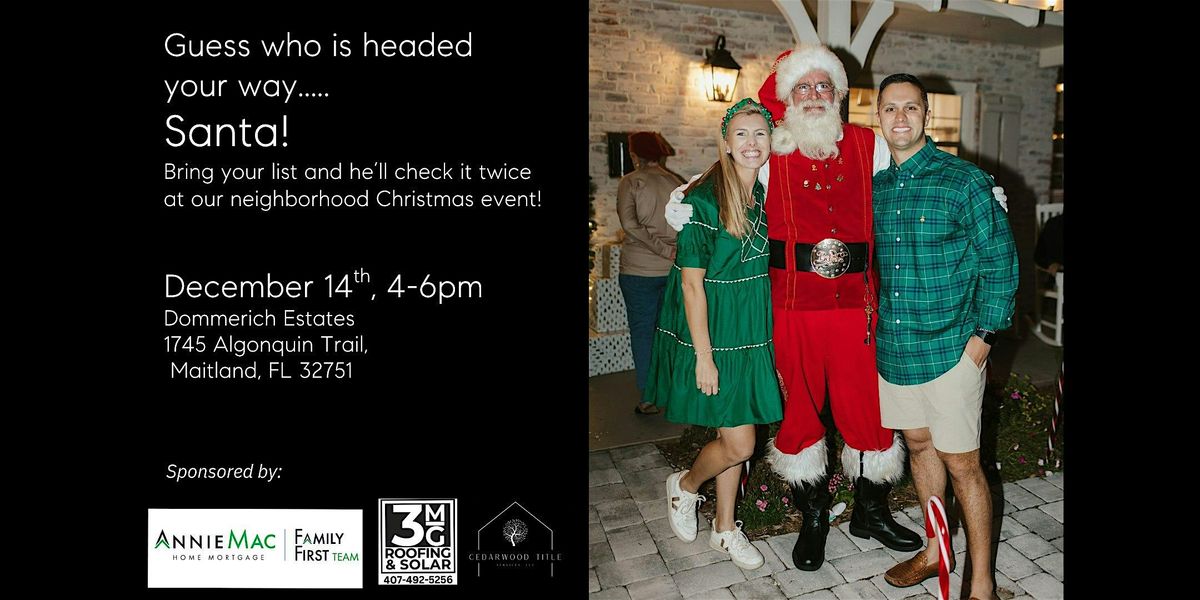 Dommerich Santa!, 14 December | Event in Maitland | AllEvents