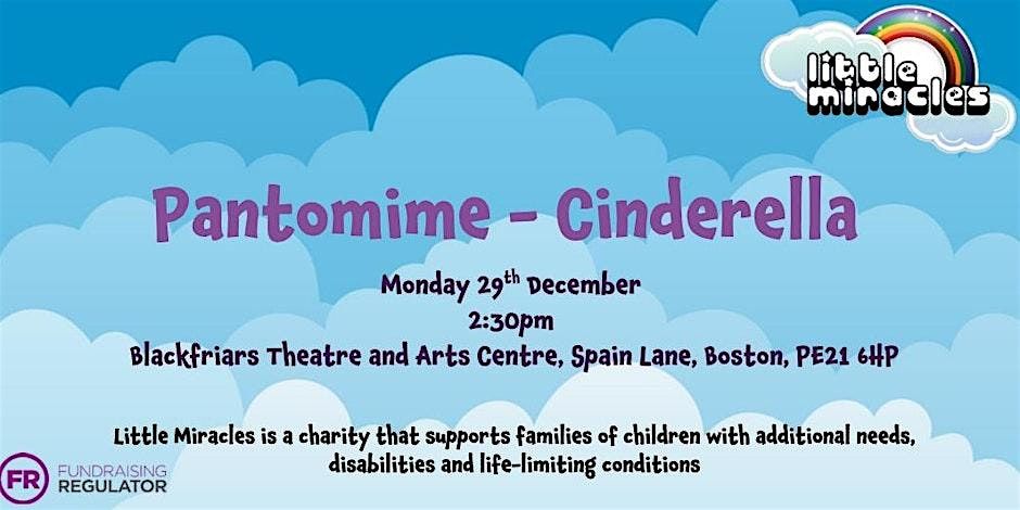 B- cinderella panto at blackfrairs, 29 December | Event in Boston | AllEvents