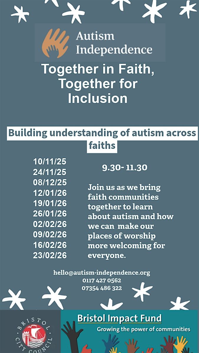 Raising Autism Awareness Across all Faiths and Spiritual Communities, 8 December | Event in Bristol | AllEvents