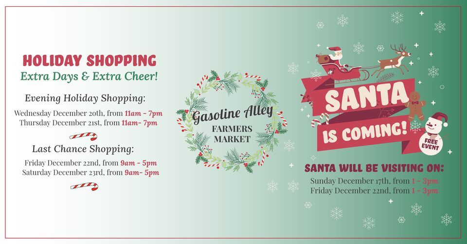 Last Minute Holiday Shopping, Gasoline Alley Farmers' Market, Red Deer