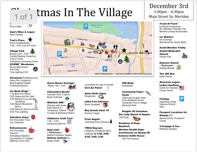 Christmas In the Village 25th Anniversary, Main Street, South Meriden
