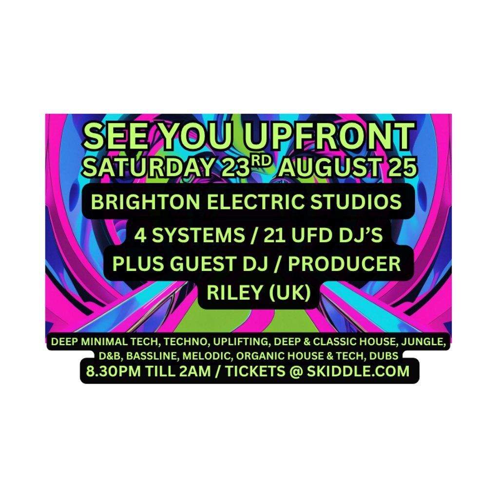 See You Upfront, 23 August | Event in Brighton | AllEvents