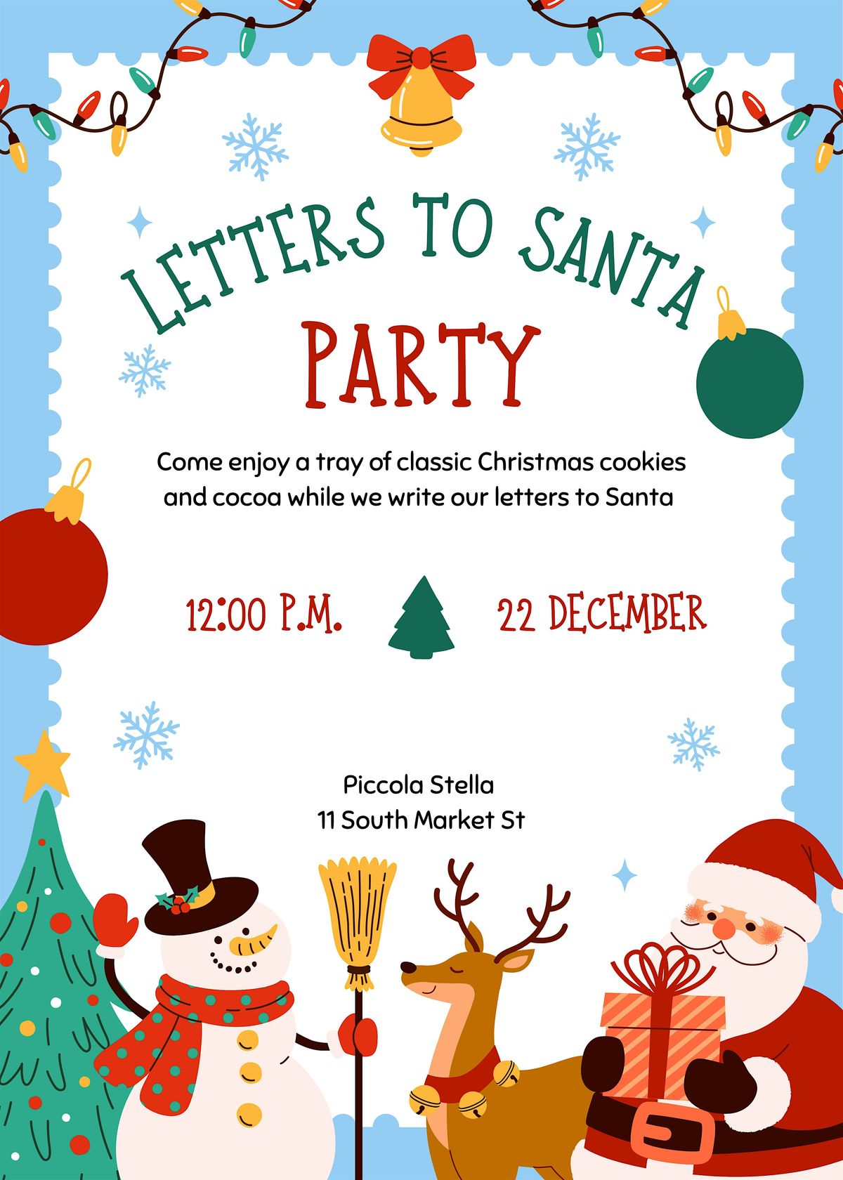 Letters to Santa Cookie & Cocoa Party - 1:00 PM, 23 December | Event in Elizabethtown | AllEvents