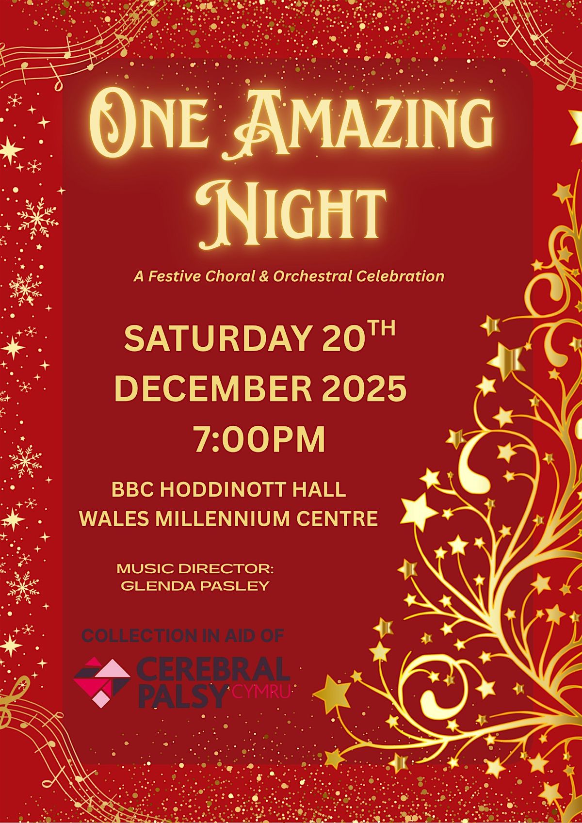 "ONE AMAZING NIGHT!" - SATURDAY 20TH DECEMBER, WALES MILLENIUM CENTRE -, 20 December | Event in Cardiff
