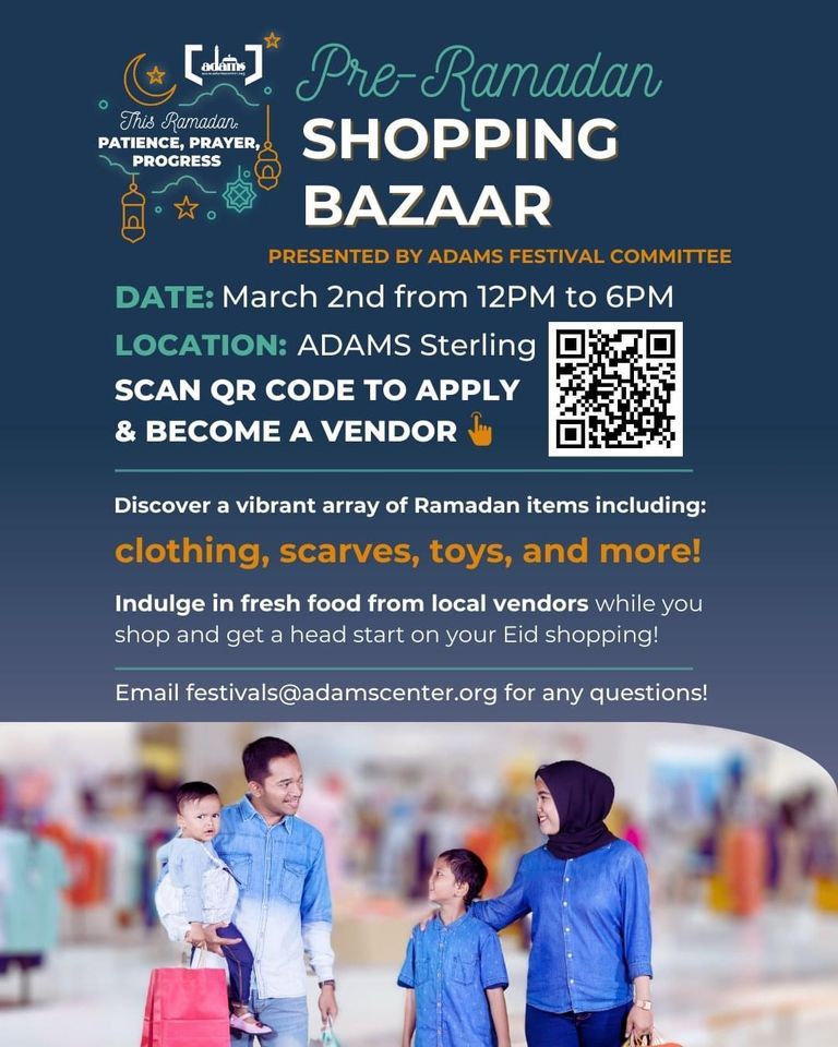 PreRamadan Shopping Bazaar, All Dulles Area Muslim Society (ADAMS