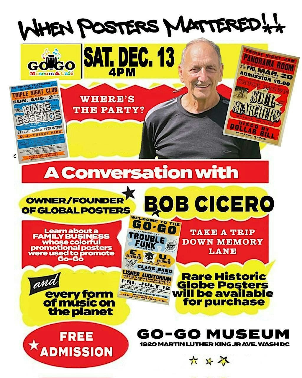 When Posters Mattered 2: A Conversation with Bob Cicero, 13 December | Event in Washington | AllEvents
