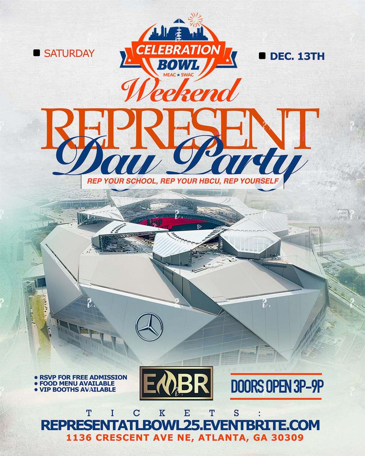 Celebration Bowl Weekend "Represent Day Party", 13 December | Event in Atlanta | AllEvents