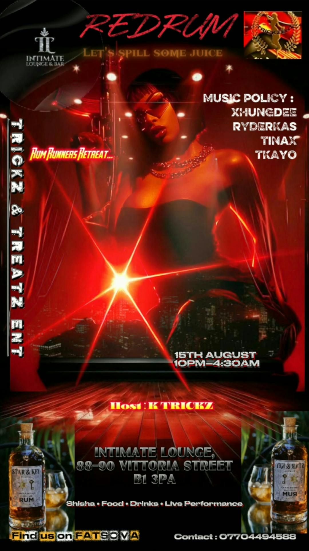 REDRUM : Let's Spill Some Juice, 15 August | Event in Birmingham | AllEvents