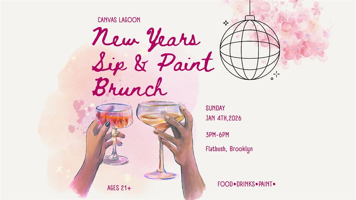 Canvas Lagoon | New Years Sip & Paint Brunch, 4 January | Event in Brooklyn | AllEvents