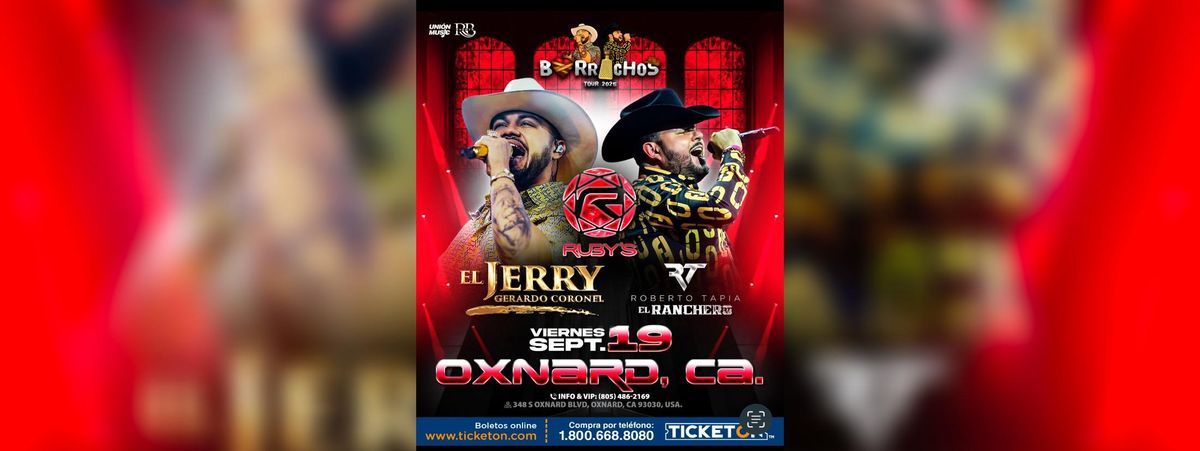 BORRACHOS TOUR 2025 EN OXNARD, 19 September | Event in Oxnard | AllEvents