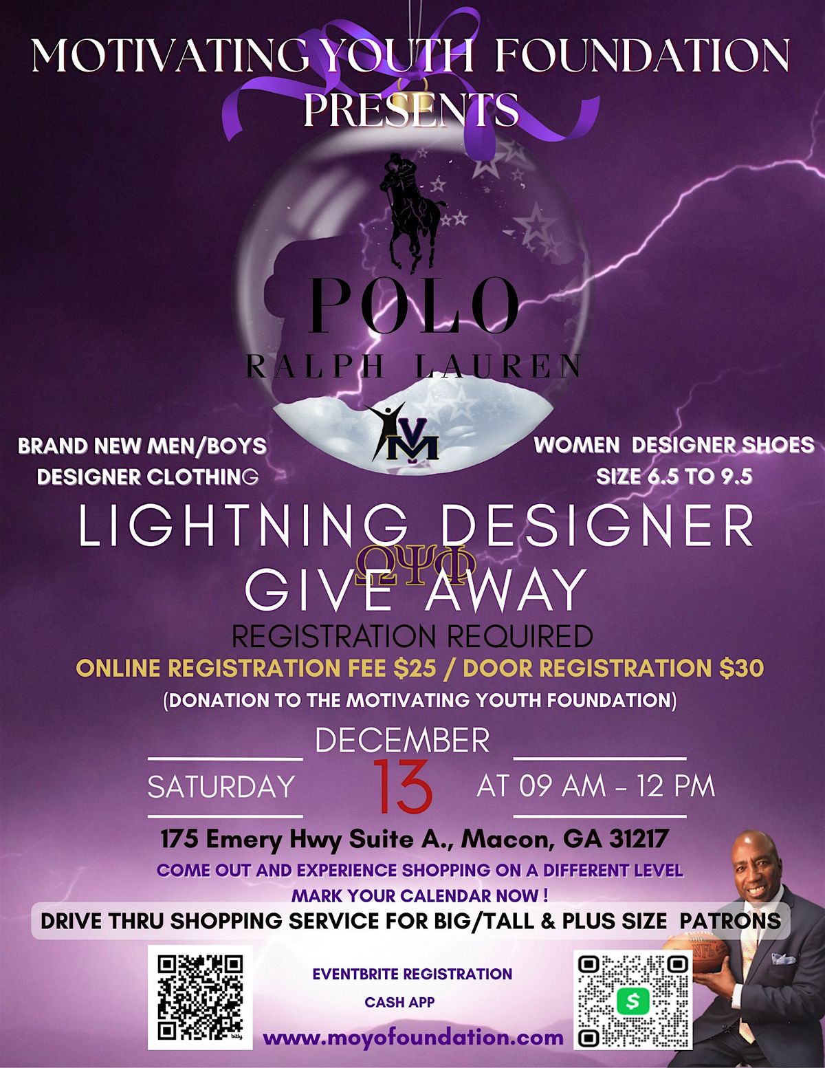 Motivating Youth Lightning Designer Give Away, 13 December | Event in Macon | AllEvents