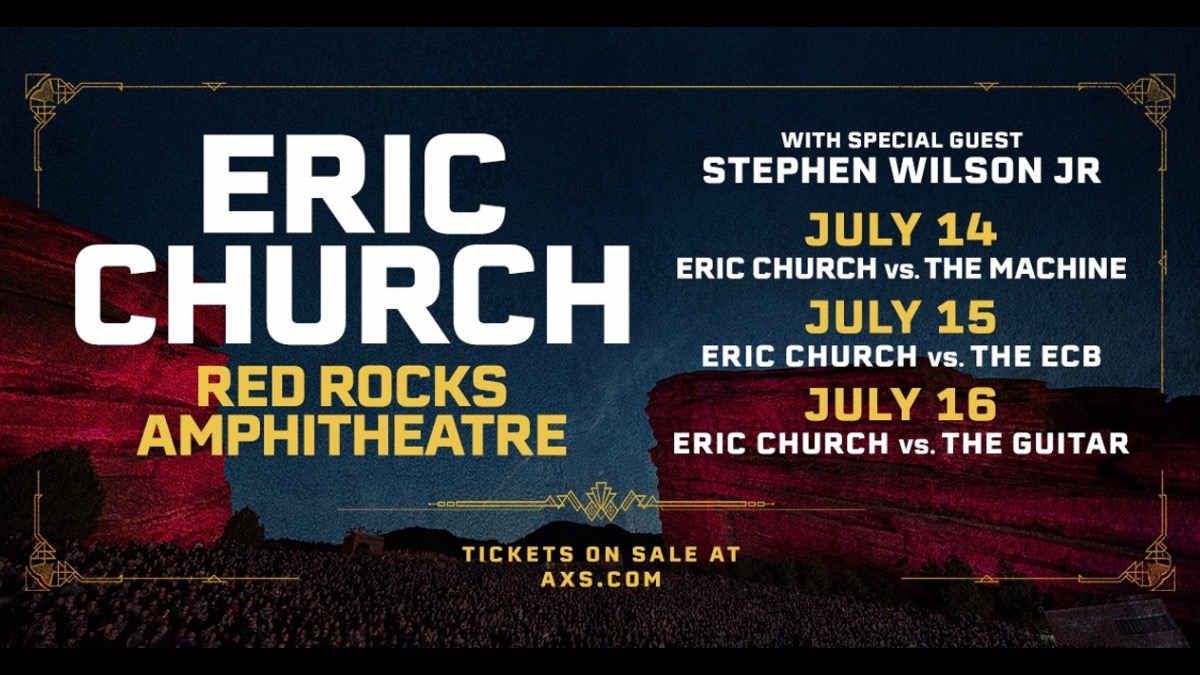 Eric Church vs The Guitar at Red Rocks Amphitheatre, 16 July | Event in Morrison | AllEvents
